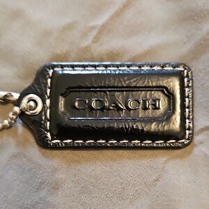 Coach Blk Patent Leather Keychain  Fob Replacement